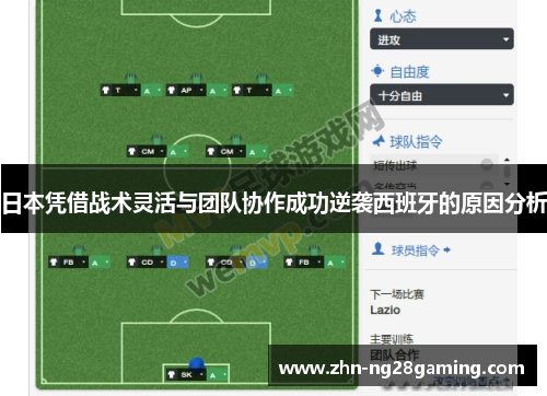 日本凭借战术灵活与团队协作成功逆袭西班牙的原因分析