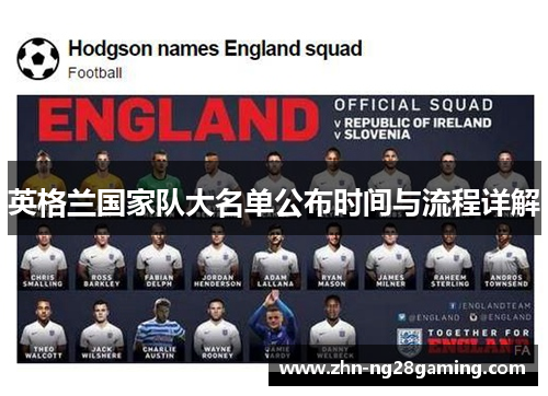 英格兰国家队大名单公布时间与流程详解